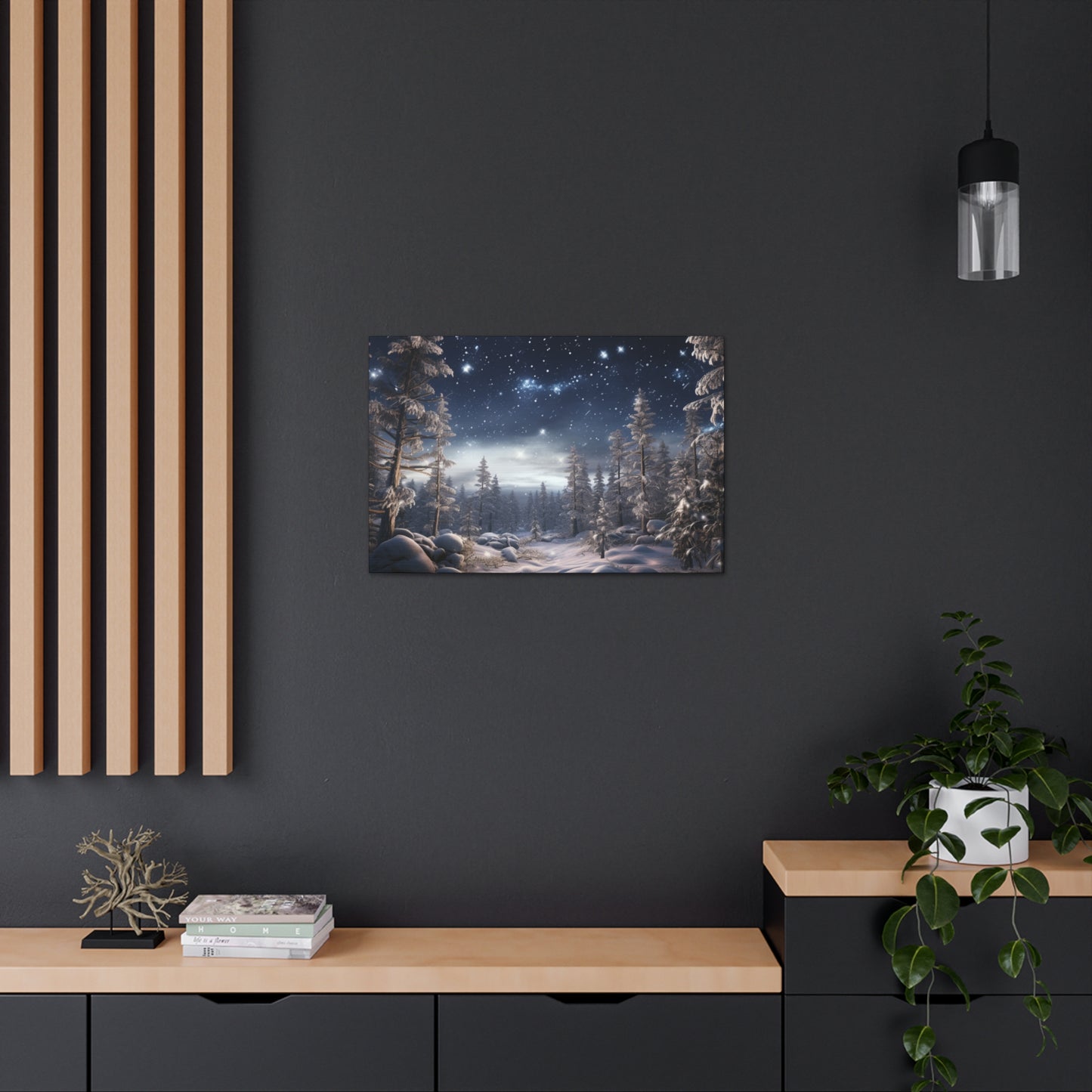 Celestial Snow Canvas Art