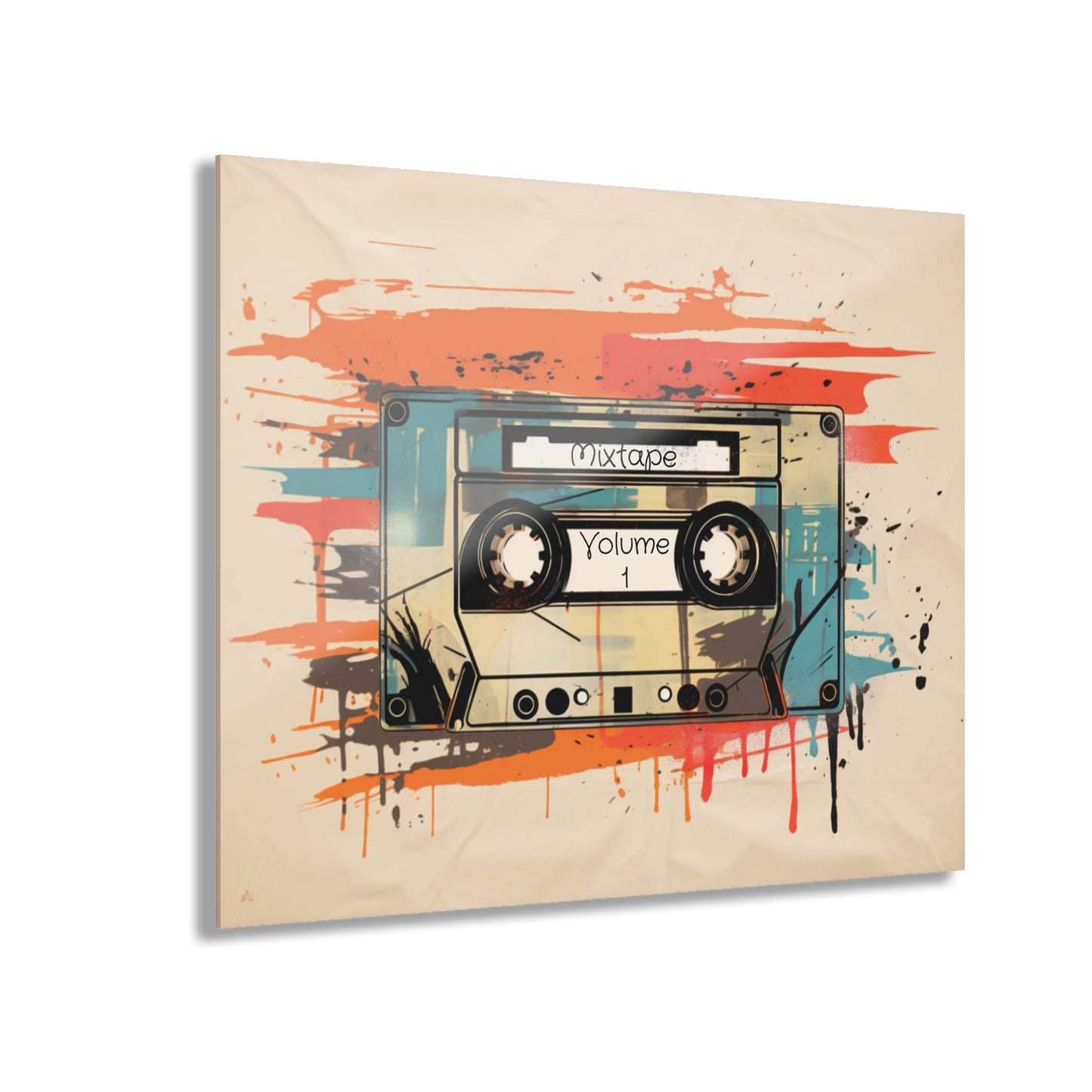 Mixtape, No Background Concept Style, Acrylic Wall Art