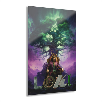 Loki God of Stories, Pop Culture, Concept Style, Acrylic Wall Art