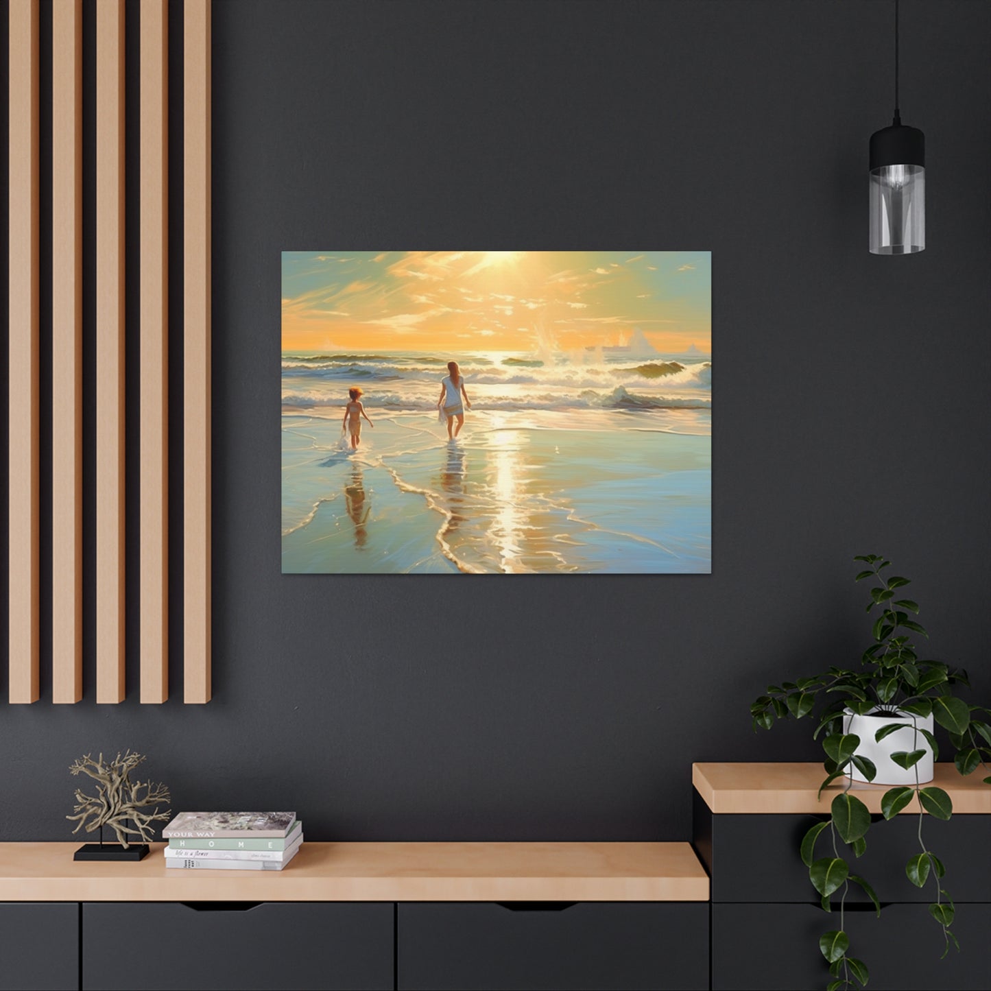 Sunset Walk Canvas Art