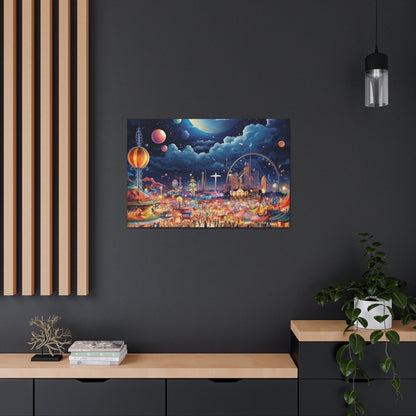 Space Carnival Canvas Art