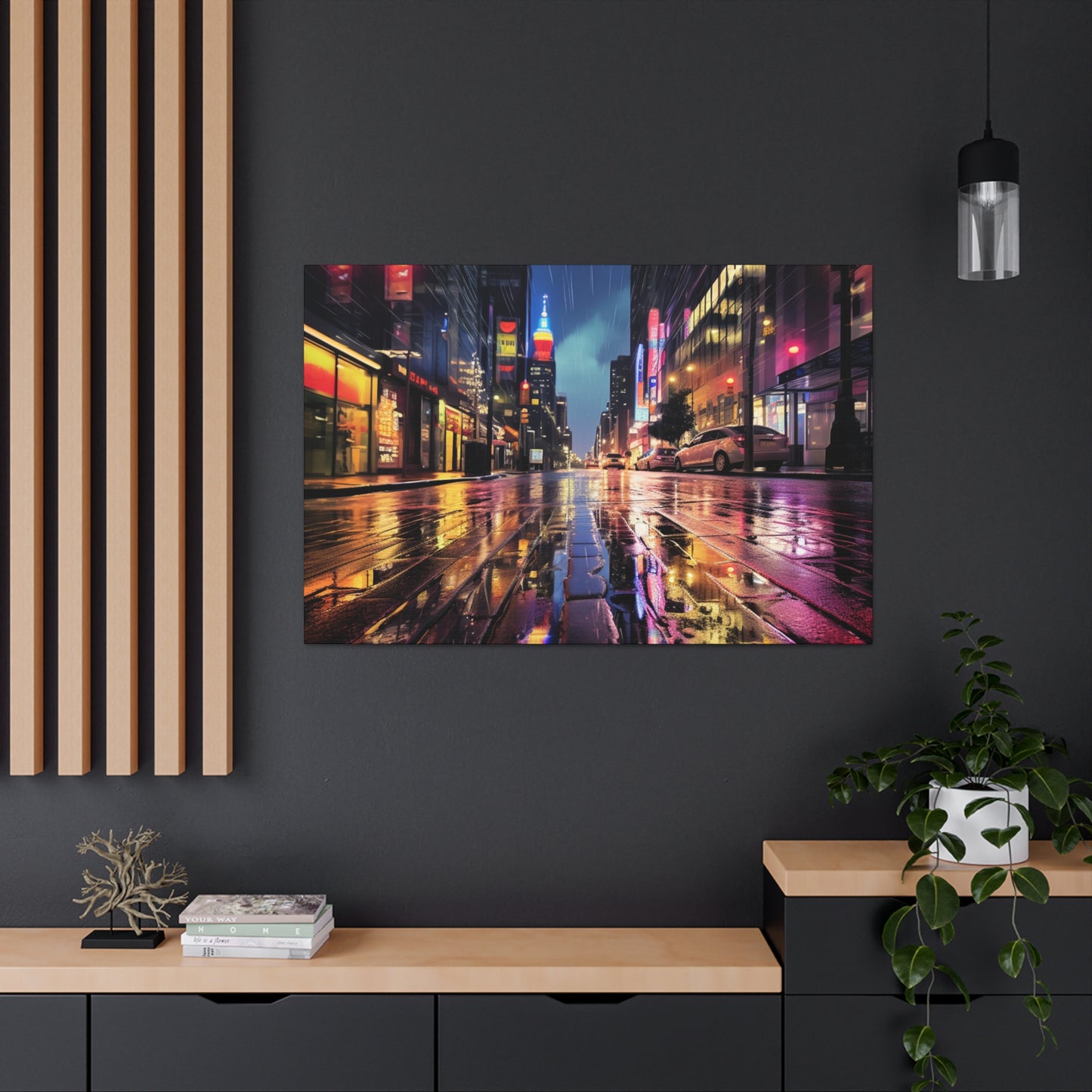 Wet City Canvas Art