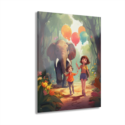 Safari Walk, Child's Room, Concept, Acrylic Wall Art