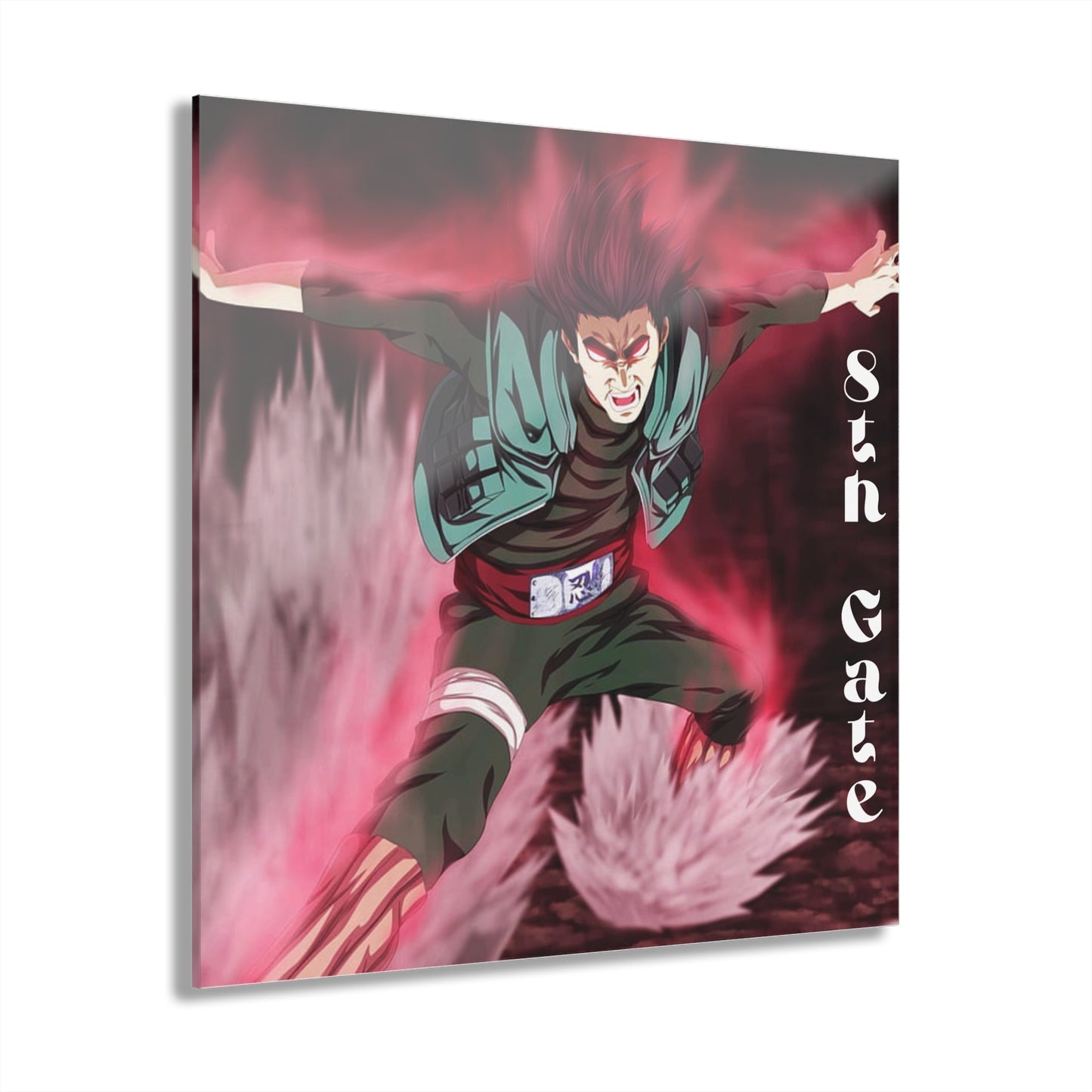 Might Guy, the 8th Gate, Anime, Naruto Color Splash, Concept Style, Acrylic Wall Art