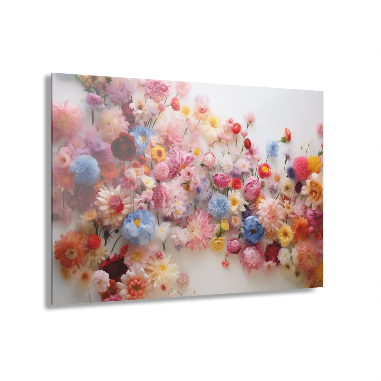 Arranged, Flowers, no background, Concept Style, Acrylic Wall Art