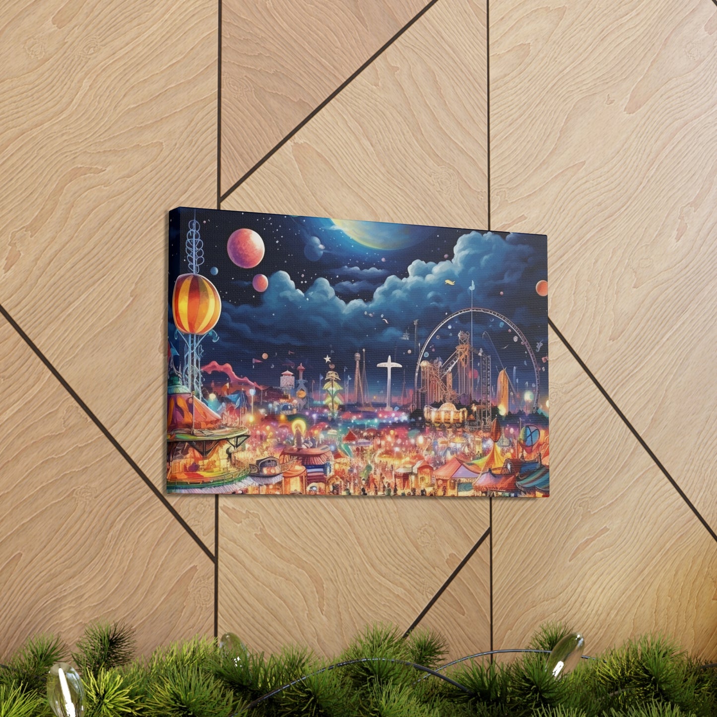 Space Carnival Canvas Art