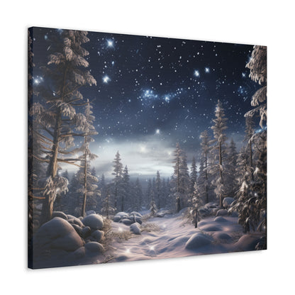 Celestial Snow Canvas Art