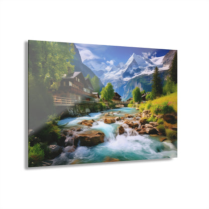 Swiss, Landscape, Concept, Acrylic Wall Art