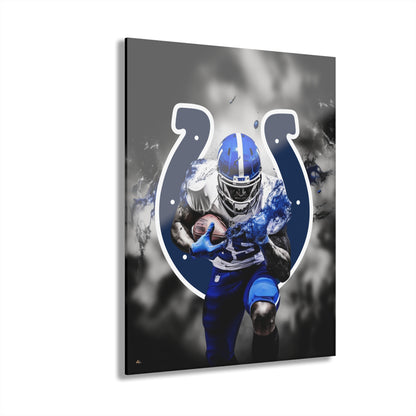 Colts Brillance, Indiana, Indianapolis, Football Fan, Concept Style, Acrylic Wall Art