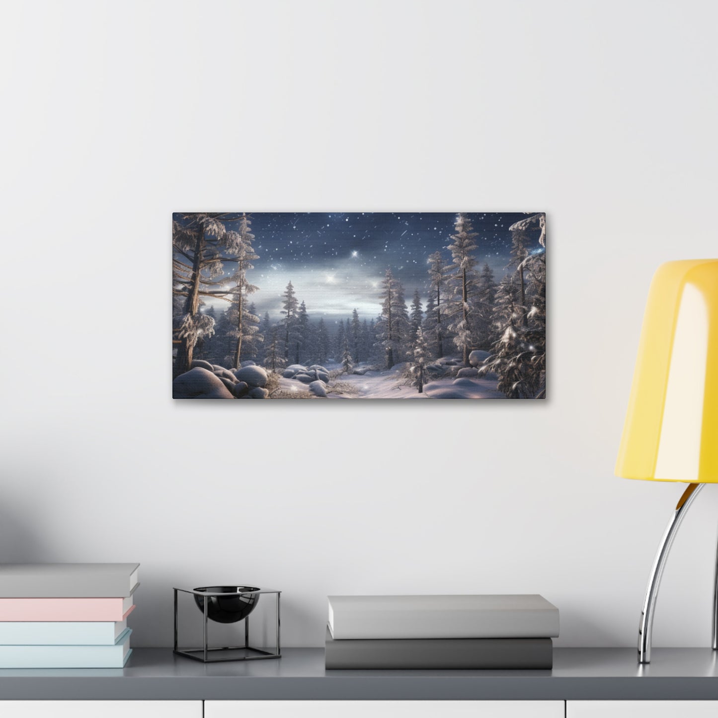 Celestial Snow Canvas Art