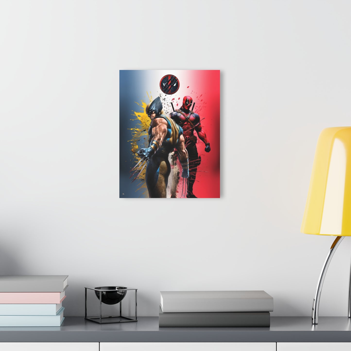 Deadpool, Wolverine, Fan Colorsplash Concept, Acrylic Wall Art