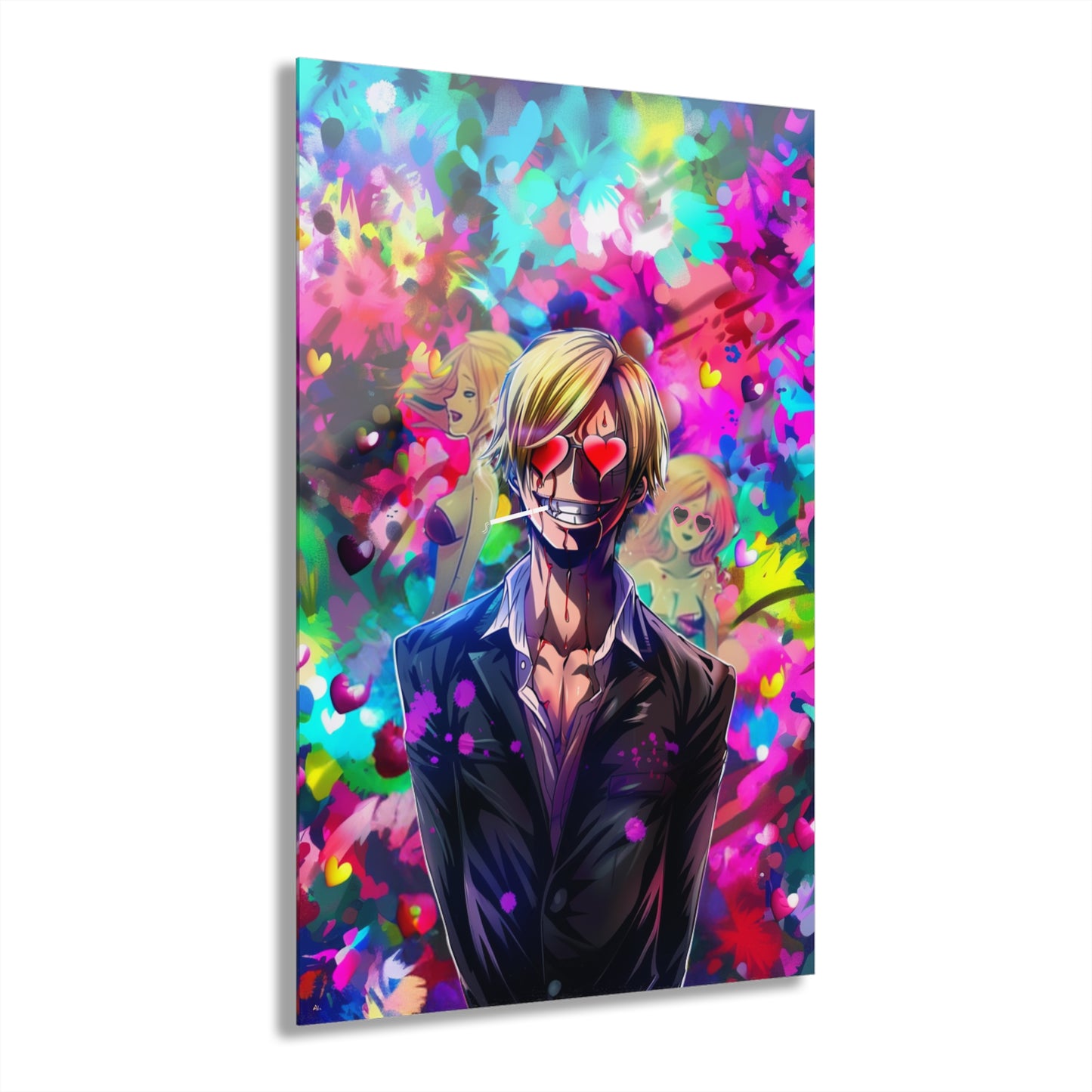 Lovestruck Sanji, One Piece Concept Style, Acrylic Wall Art