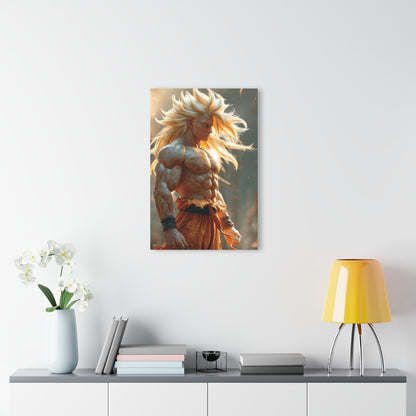 Ultimate Battle, SS3 Goku, Realistic Fan Concept Style, Acrylic Wall Art