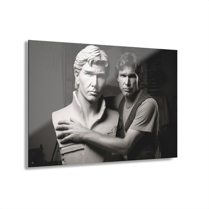 Solo Love, Funny, Pop Culture, Black and White Concept Style, Acrylic Wall Art