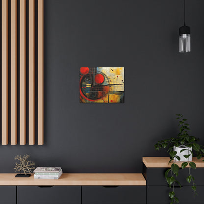 Red Compass Canvas Art