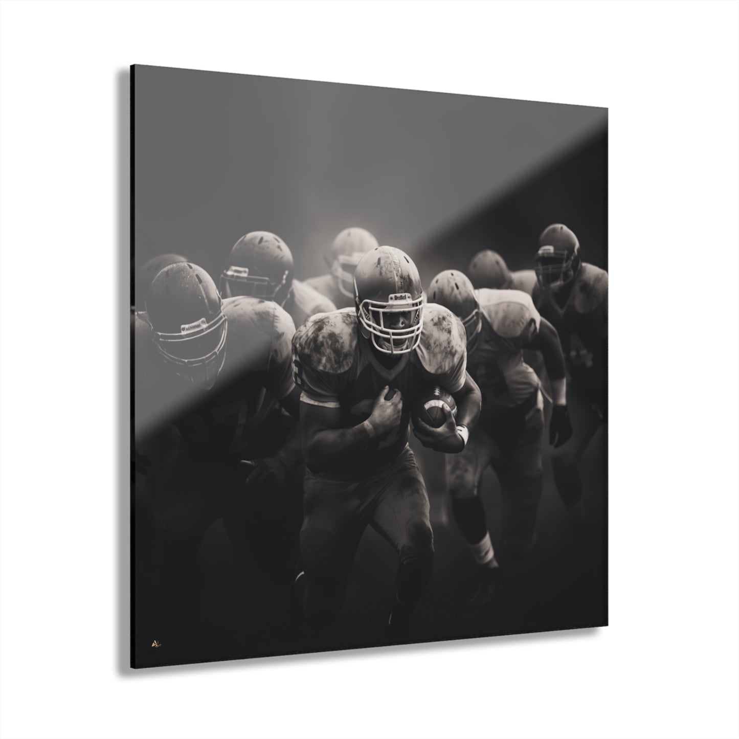 First Down, Black and White Concept Style, Acrylic Wall Art