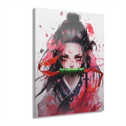 Nezuko, Anime, Demon Slayer, Color Splash, Concept, Style, Acrylic Wall Art