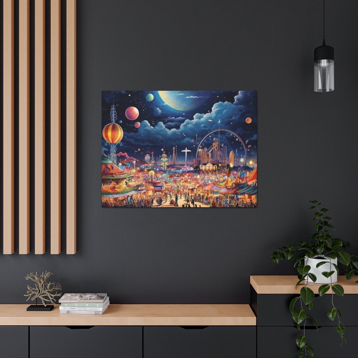 Space Carnival Canvas Art