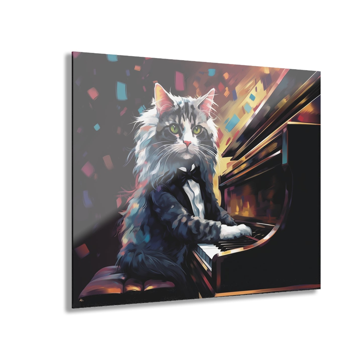 Meozart, Cat, Animal Concept Style, Acrylic Wall Art