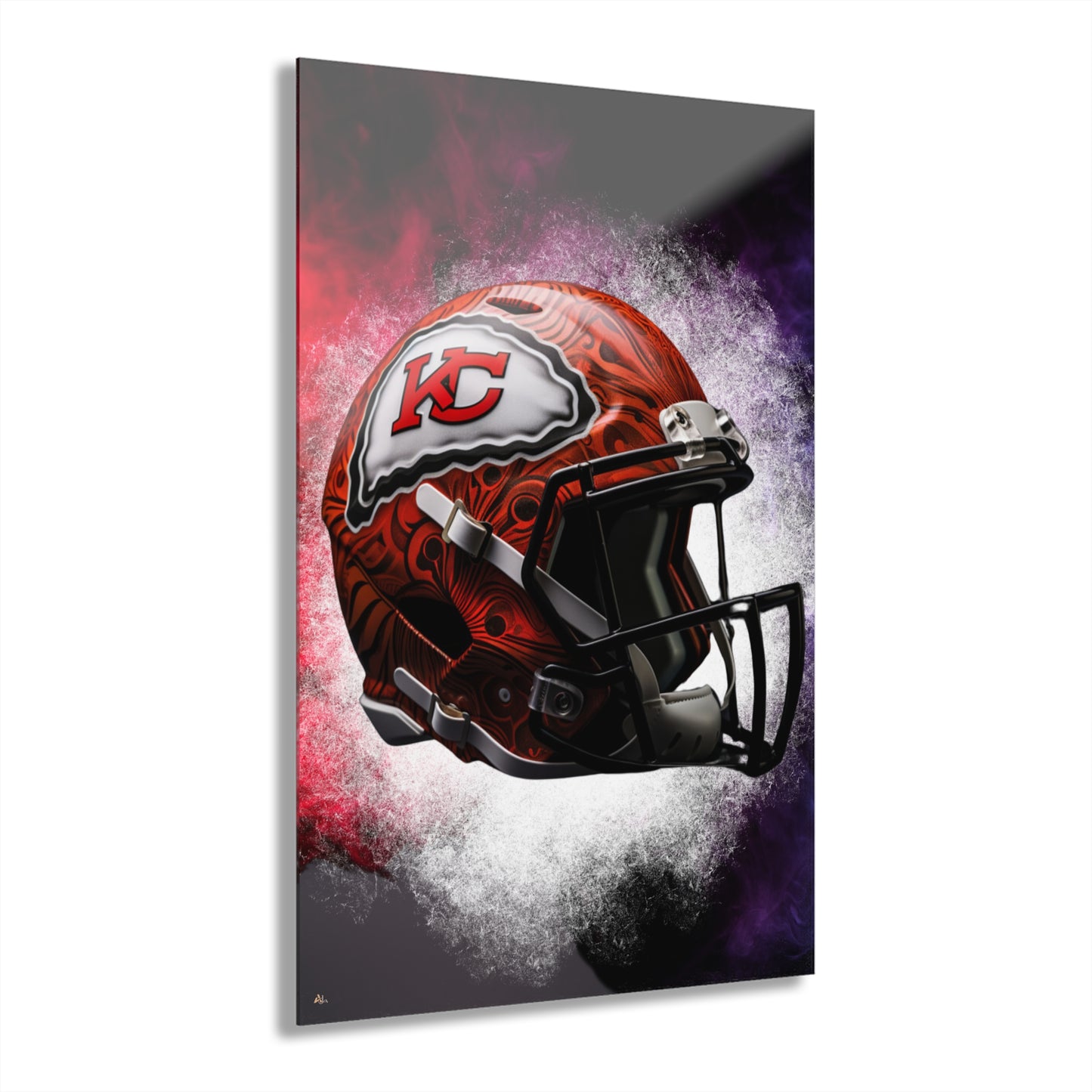 Chiefs Radiance, Kansas City, Football, Fan Colorsplash Concept Style, Acrylic Wall Art