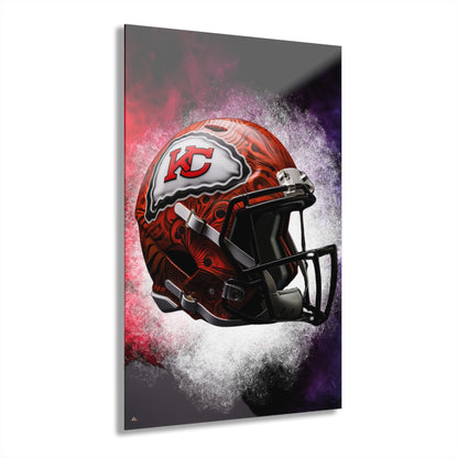 Chiefs Radiance, Kansas City, Football, Fan Colorsplash Concept Style, Acrylic Wall Art