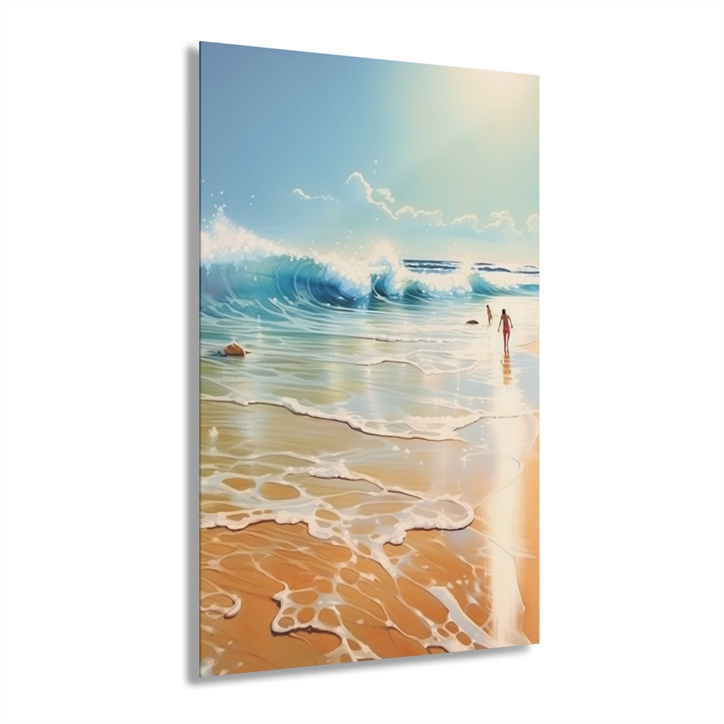 Beach Day, Landscape Concept Style, Acrylic Wall Art