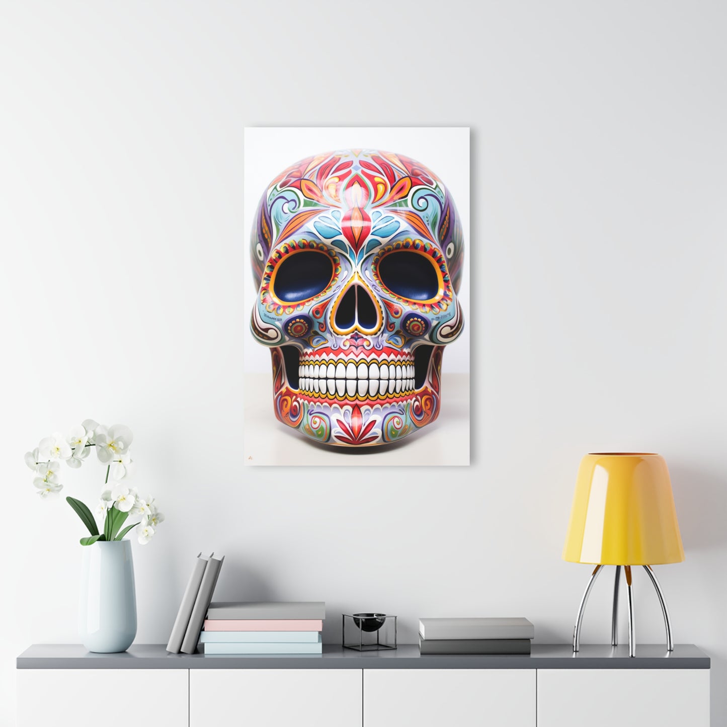 Dia de la Muerte, no background, Concept Style, Acrylic Wall Art