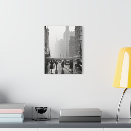 1900's City, Black and White Concept Style, Acrylic Wall Art