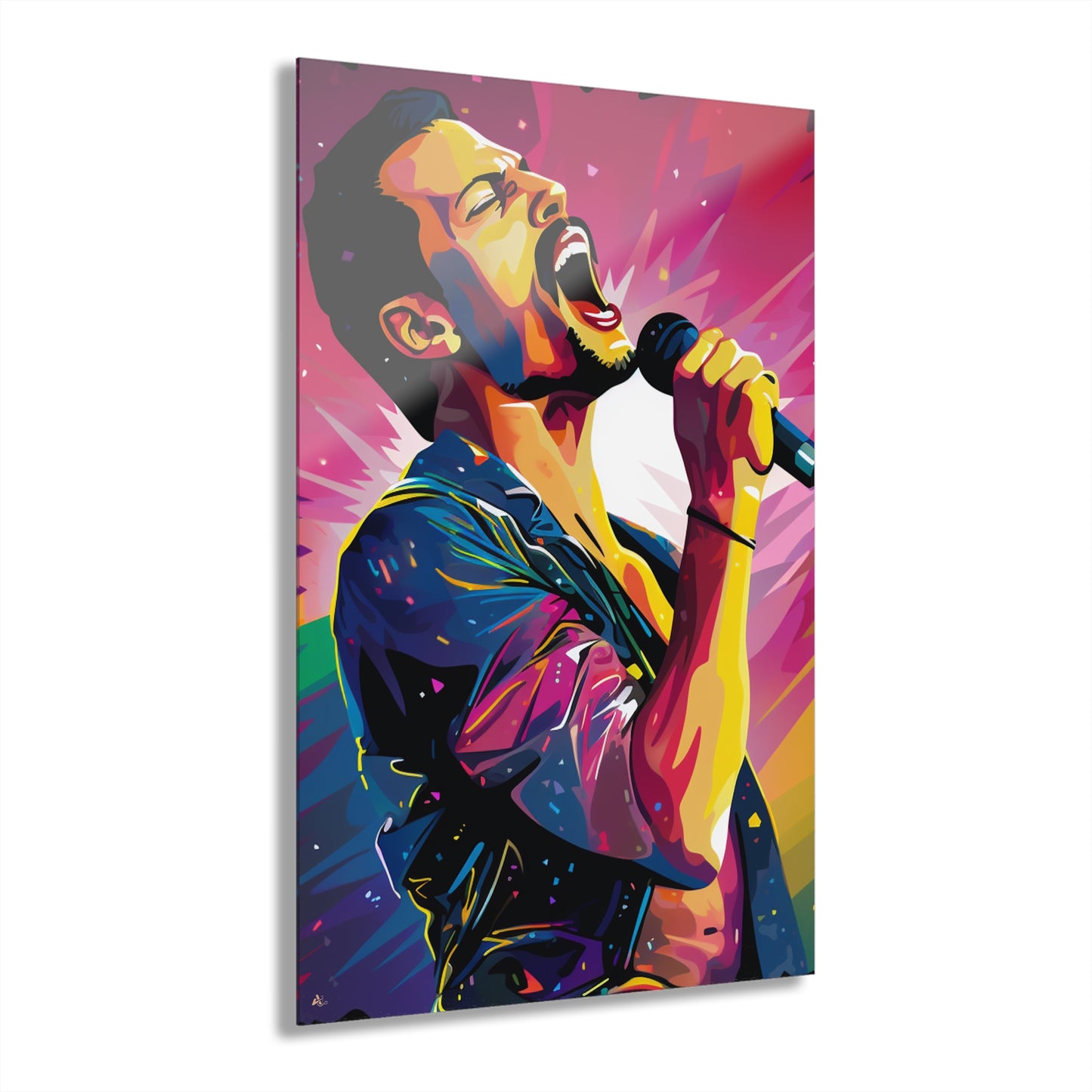 Freddie Mercury, Concept Style, Color Splash, Acrylic Wall Art