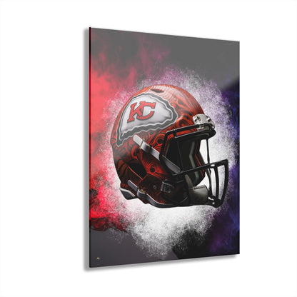 Chiefs Radiance, Kansas City, Football, Fan Colorsplash Concept Style, Acrylic Wall Art