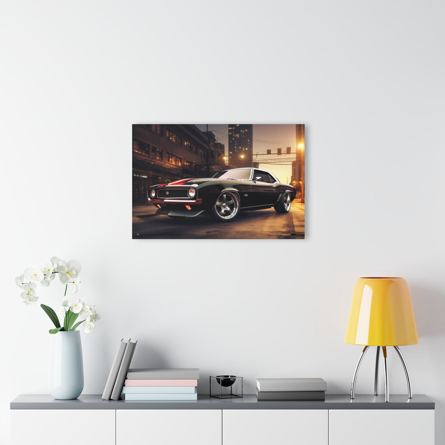 Street Racer, Landscape Concept Style, Acrylic Wall Art