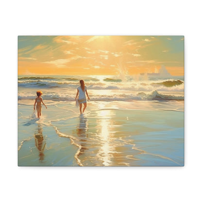 Sunset Walk Canvas Art