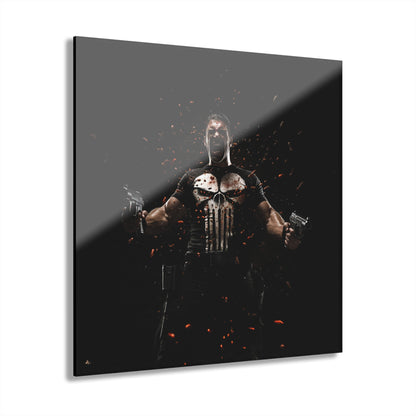 Punisher Berserk, Marvel Color Splash, Concept Style, Acrylic Wall Art