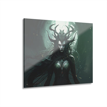 Hela, goddess of death, Norse Mythology, concept style, Acrylic Wall Art