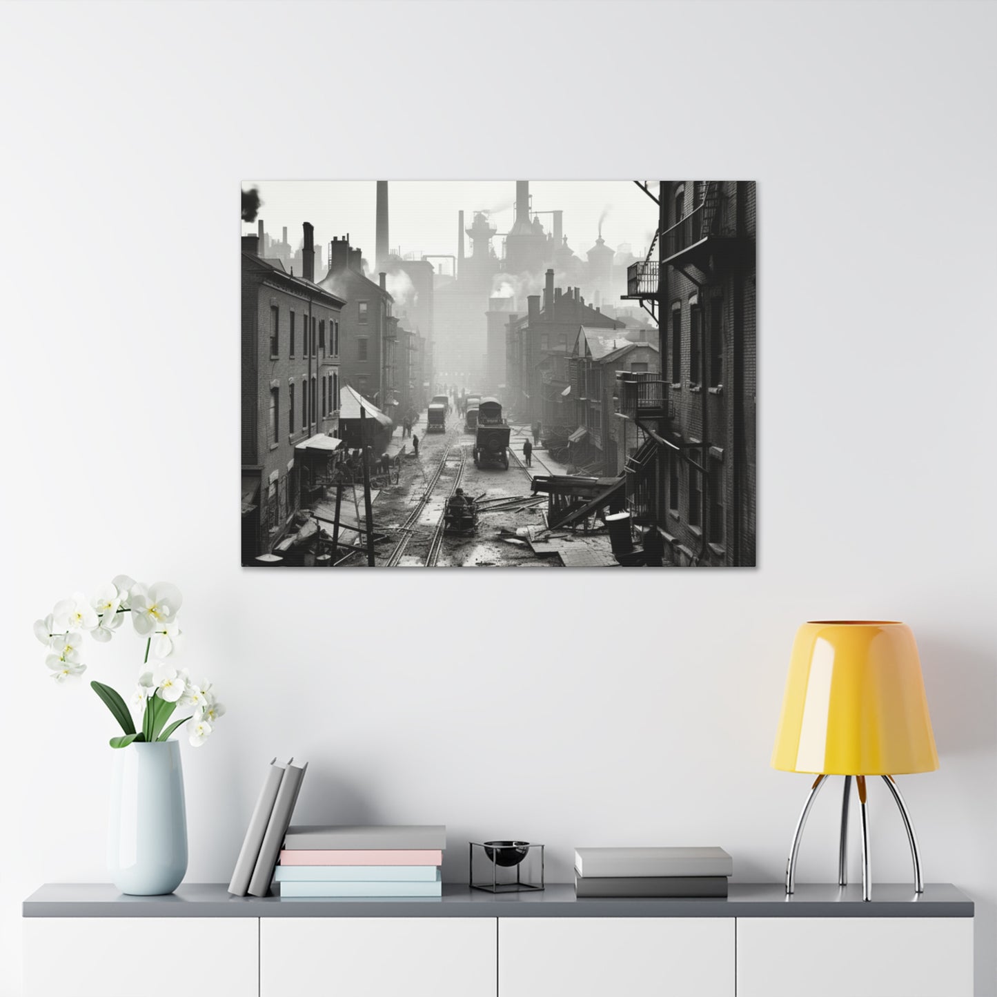 Industrial City Canvas Art