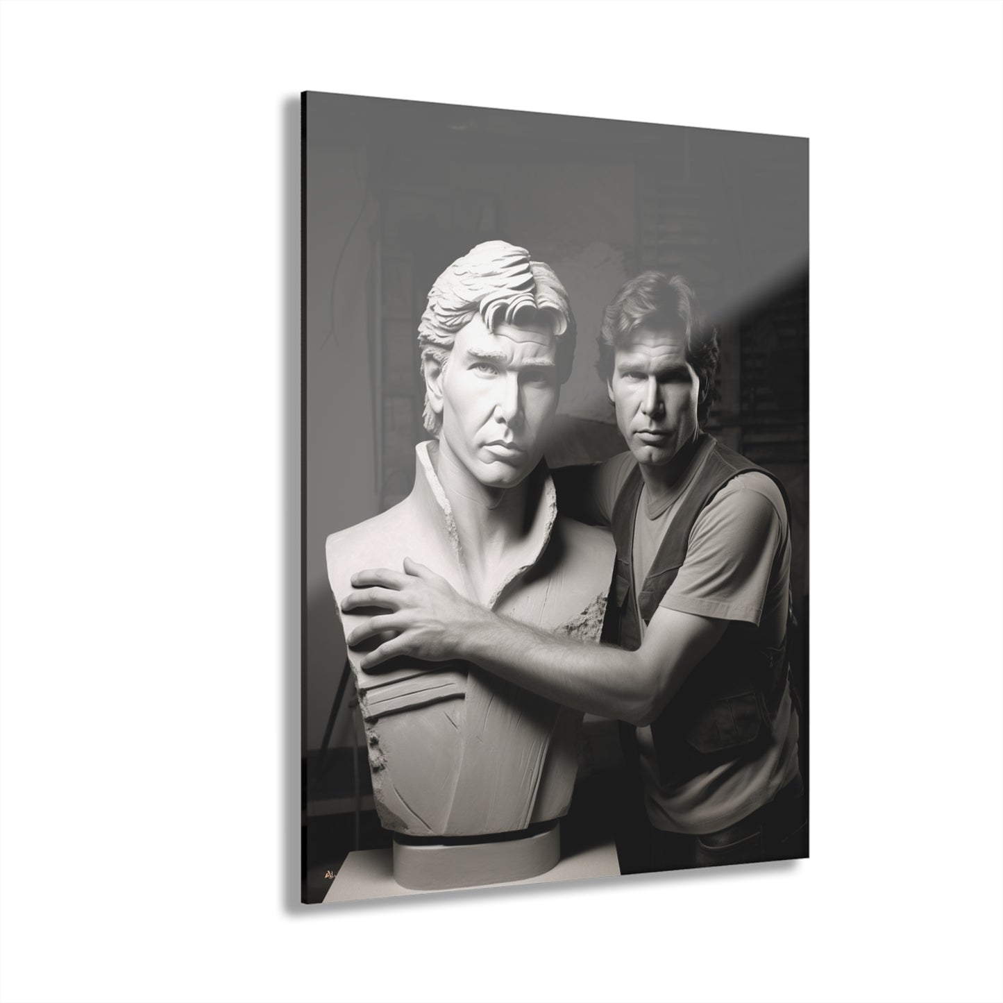 Solo Love, Funny, Pop Culture, Black and White Concept Style, Acrylic Wall Art