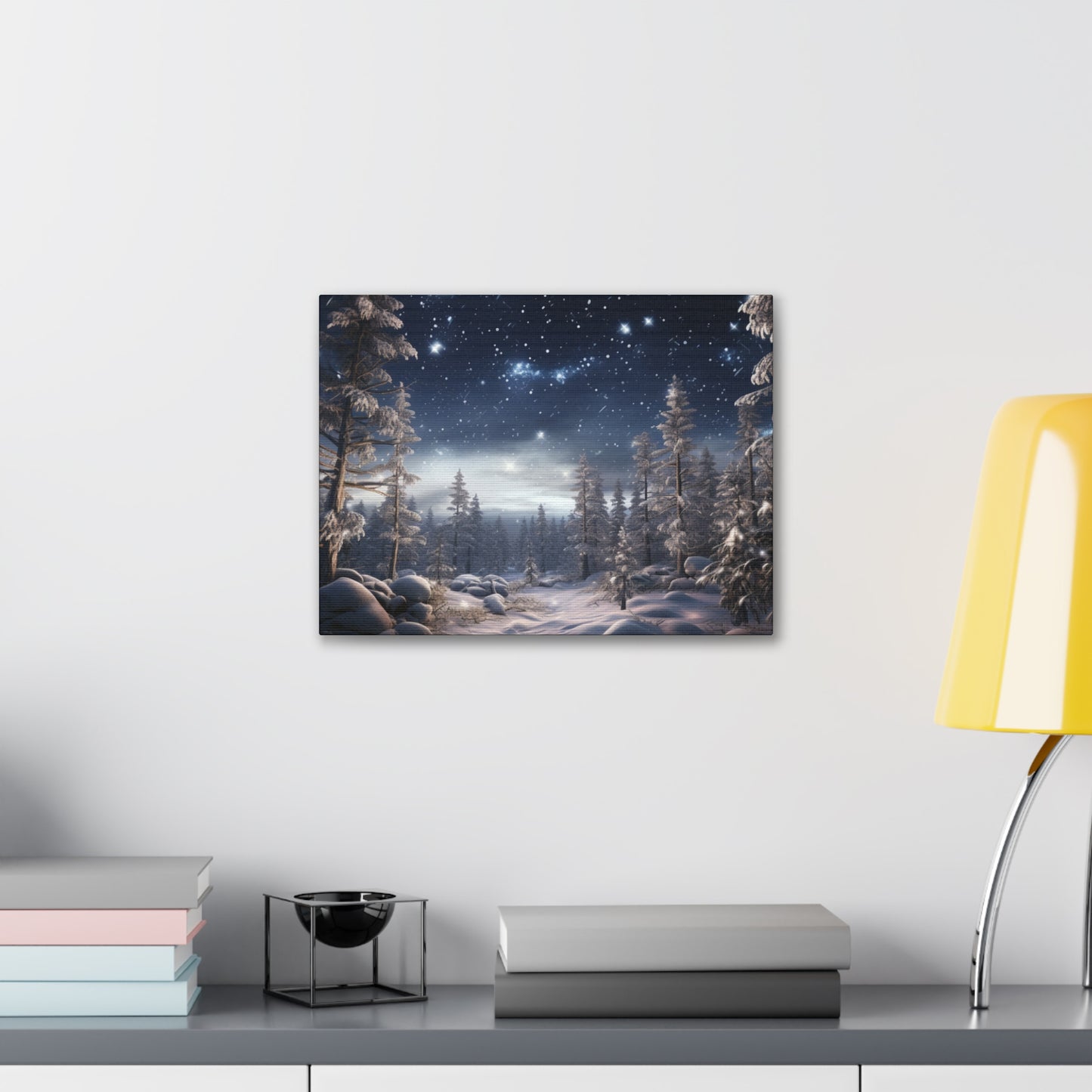 Celestial Snow Canvas Art