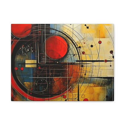 Red Compass Canvas Art