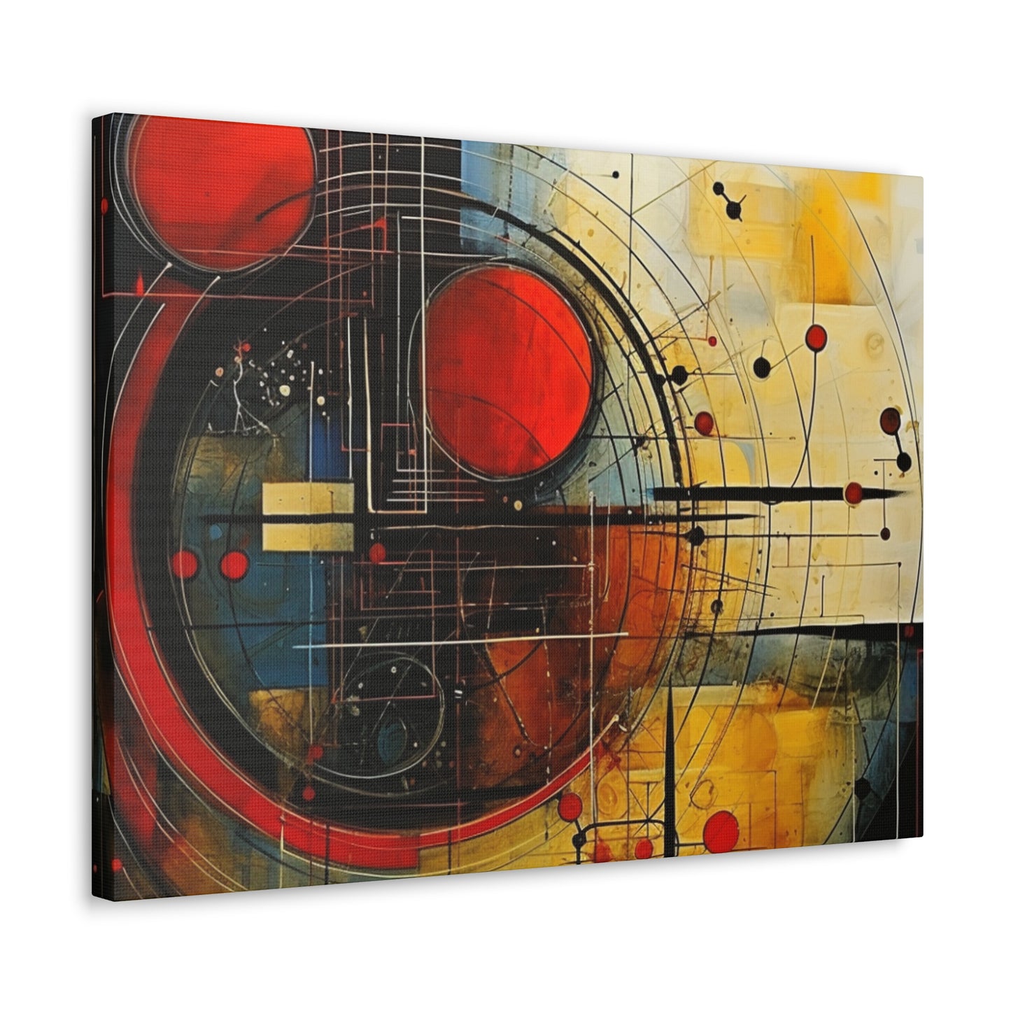 Red Compass Canvas Art