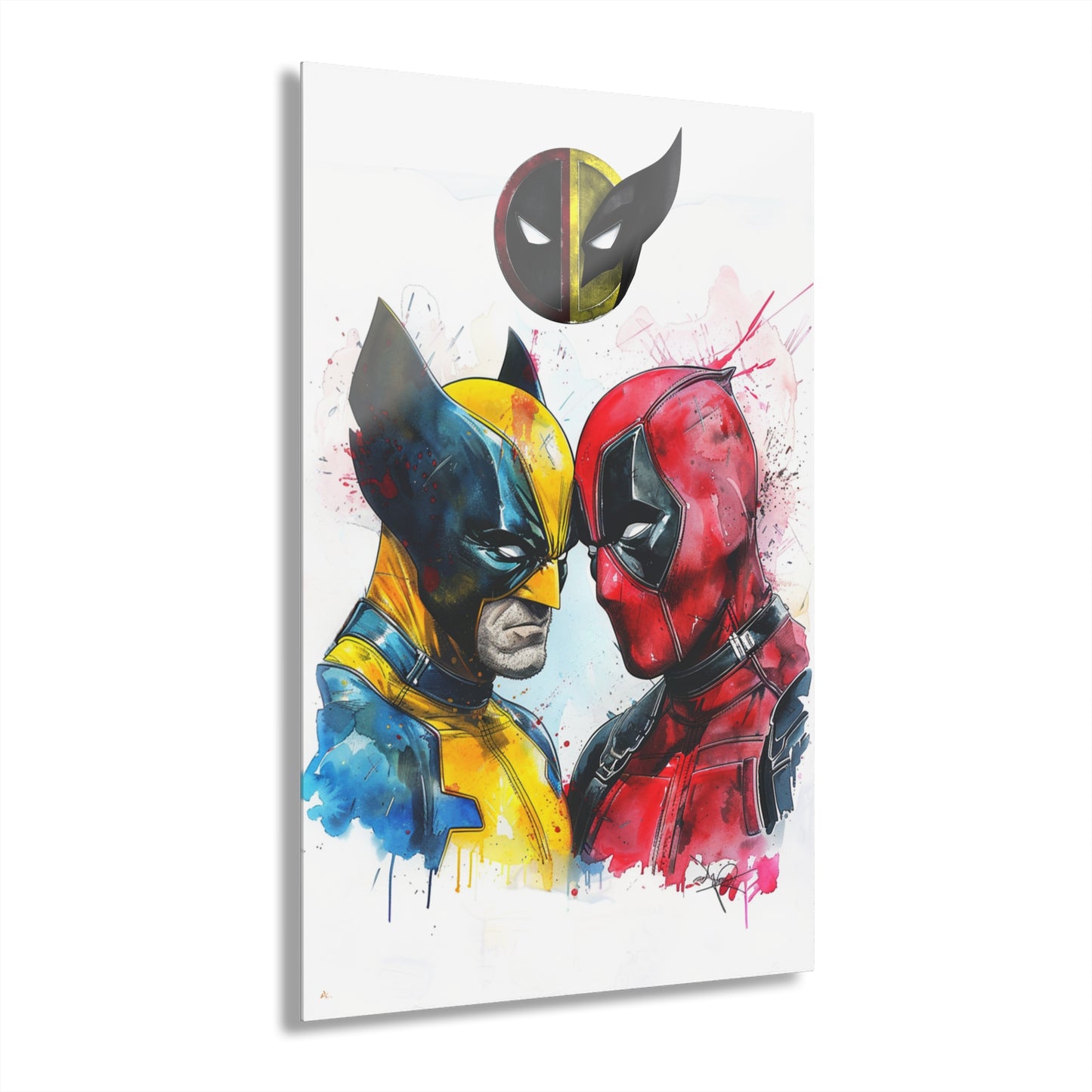 Regenerative Adversaries, Fan Concept Style, Wolverine and Dead Pool, Acrylic Wall Art