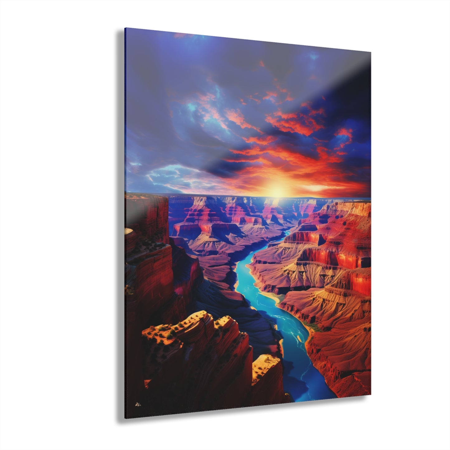 Grand Sunset, Landscape, Concept, Acrylic Wall Art