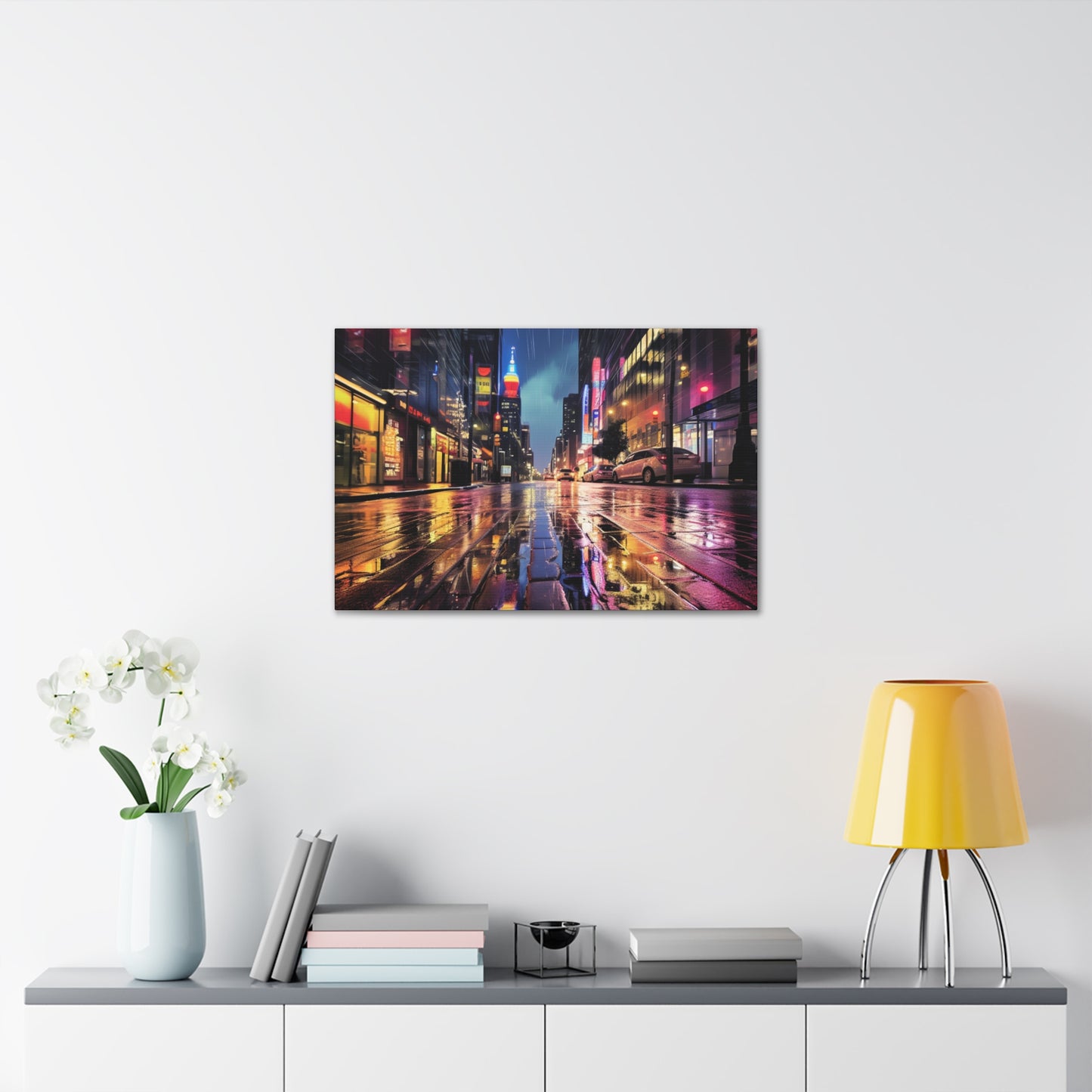 Wet City Canvas Art