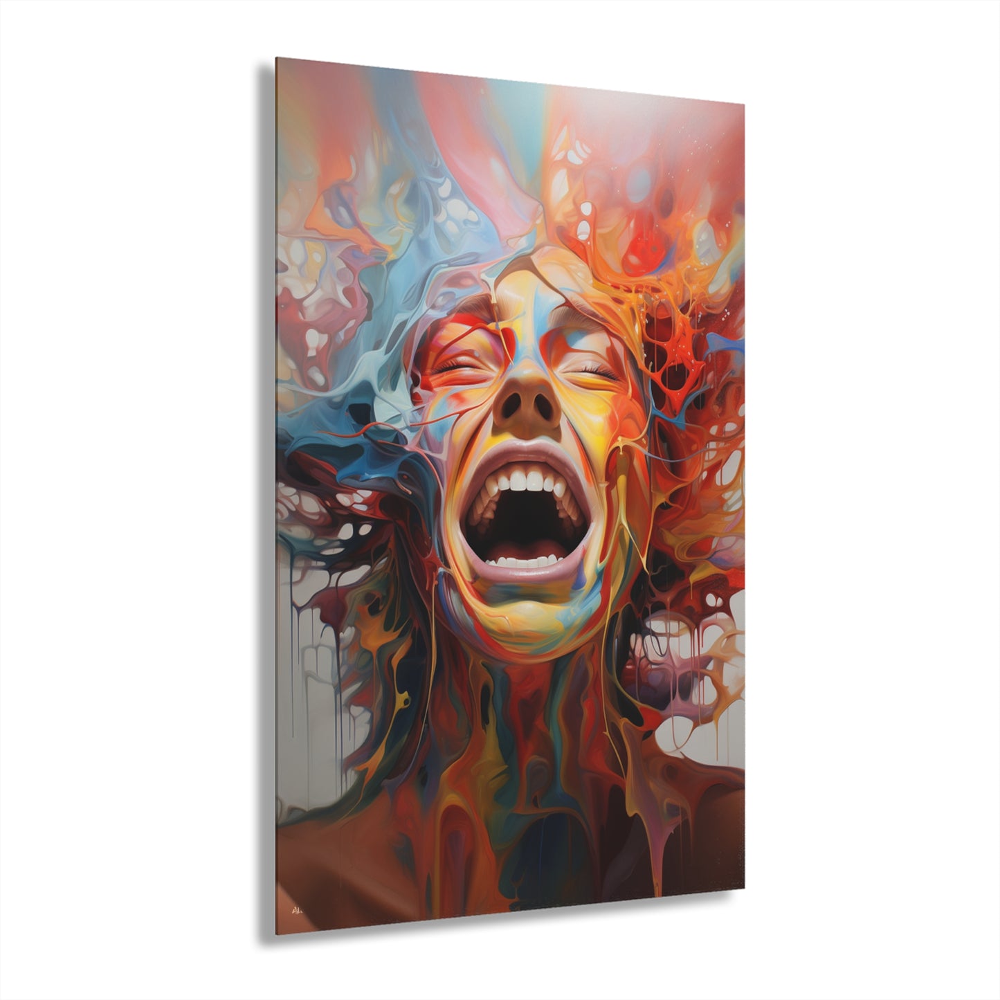 Pain, Abstract Concept Style, Acrylic Wall Art