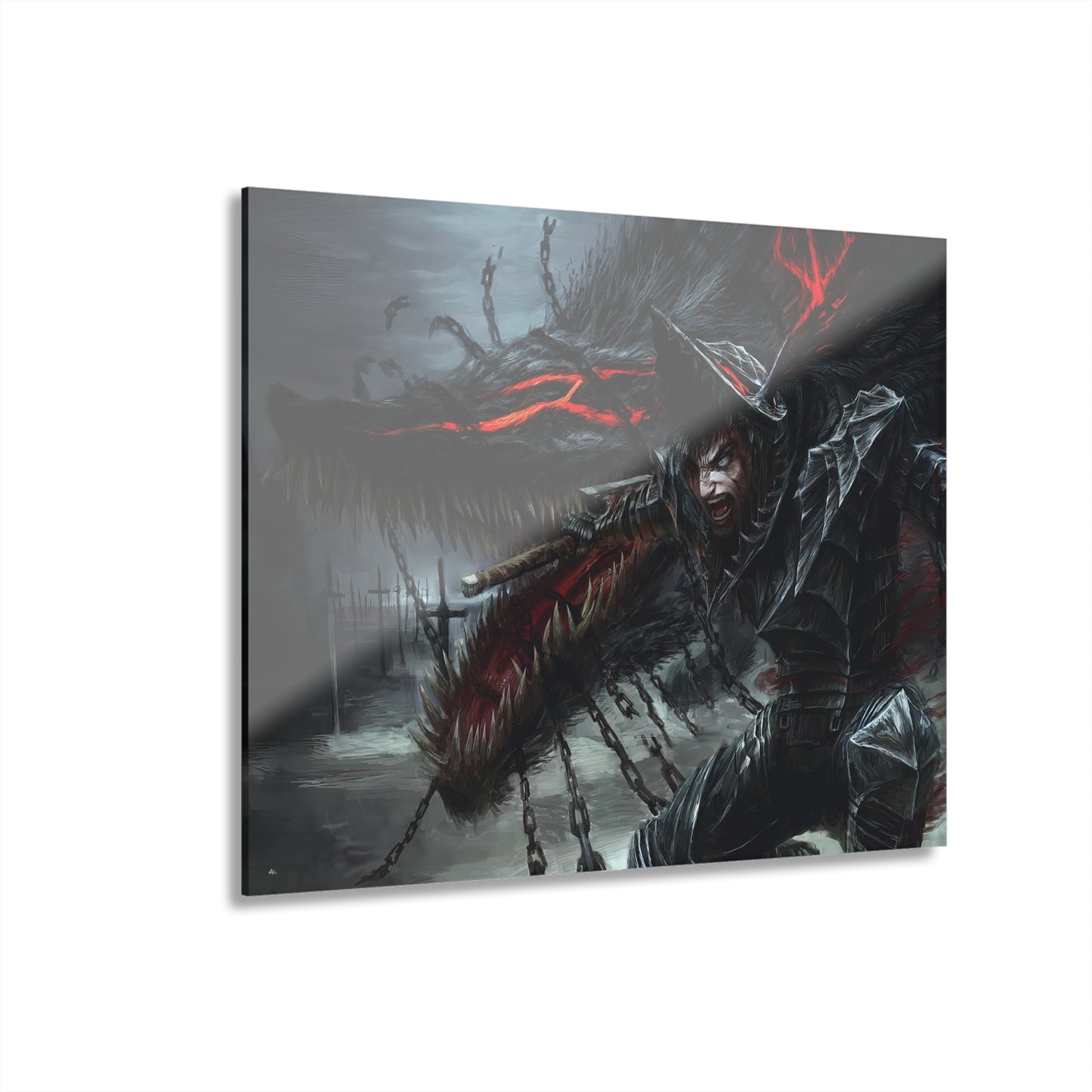 Berserk, Anime, Guts, Concept Style, Acrylic Wall Art