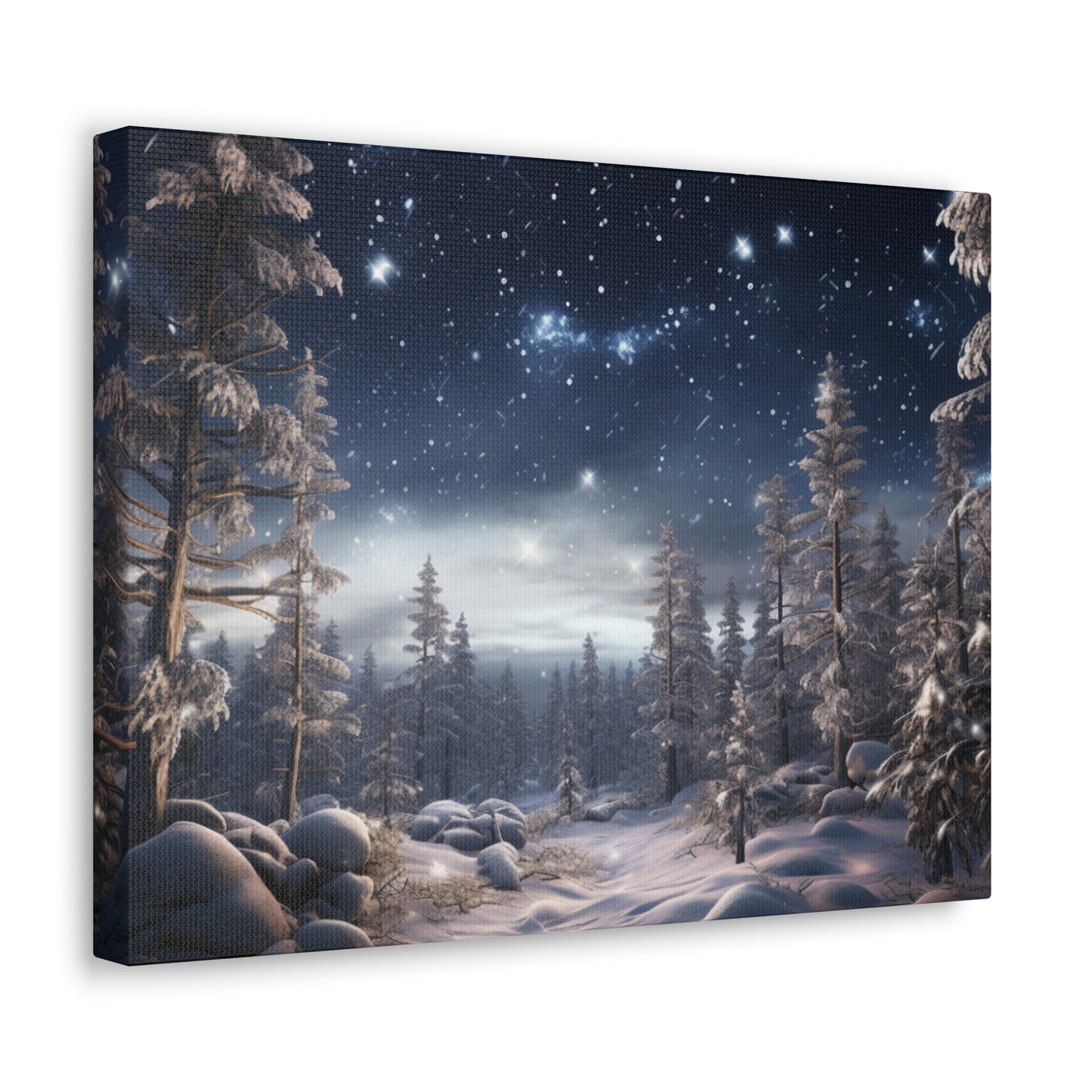 Celestial Snow Canvas Art