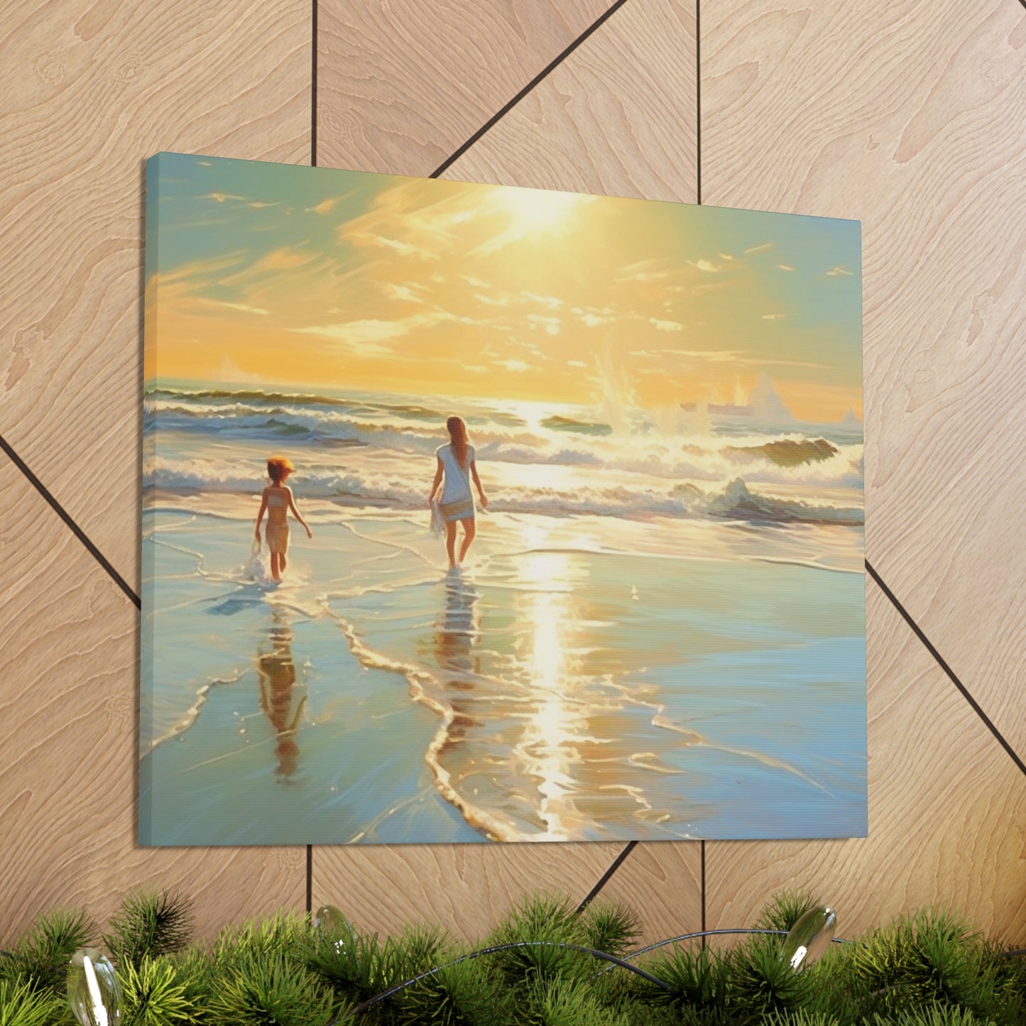 Sunset Walk Canvas Art