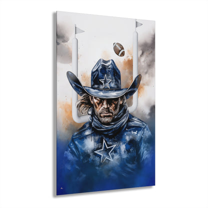 Cowboys, Football Fan, Colorsplash Concept Style, Acrylic Wall Art