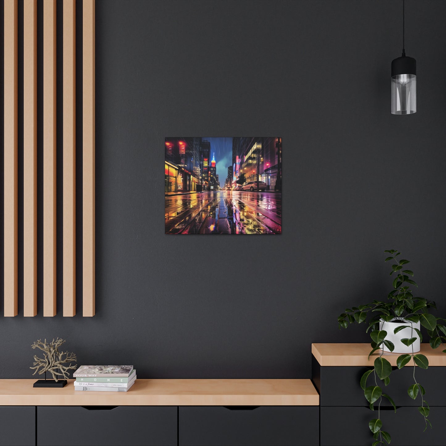 Wet City Canvas Art