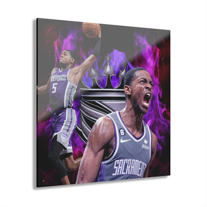 De'Aaron Sac Kings, Color splash, Fan Concept Style, Acrylic Wall Art