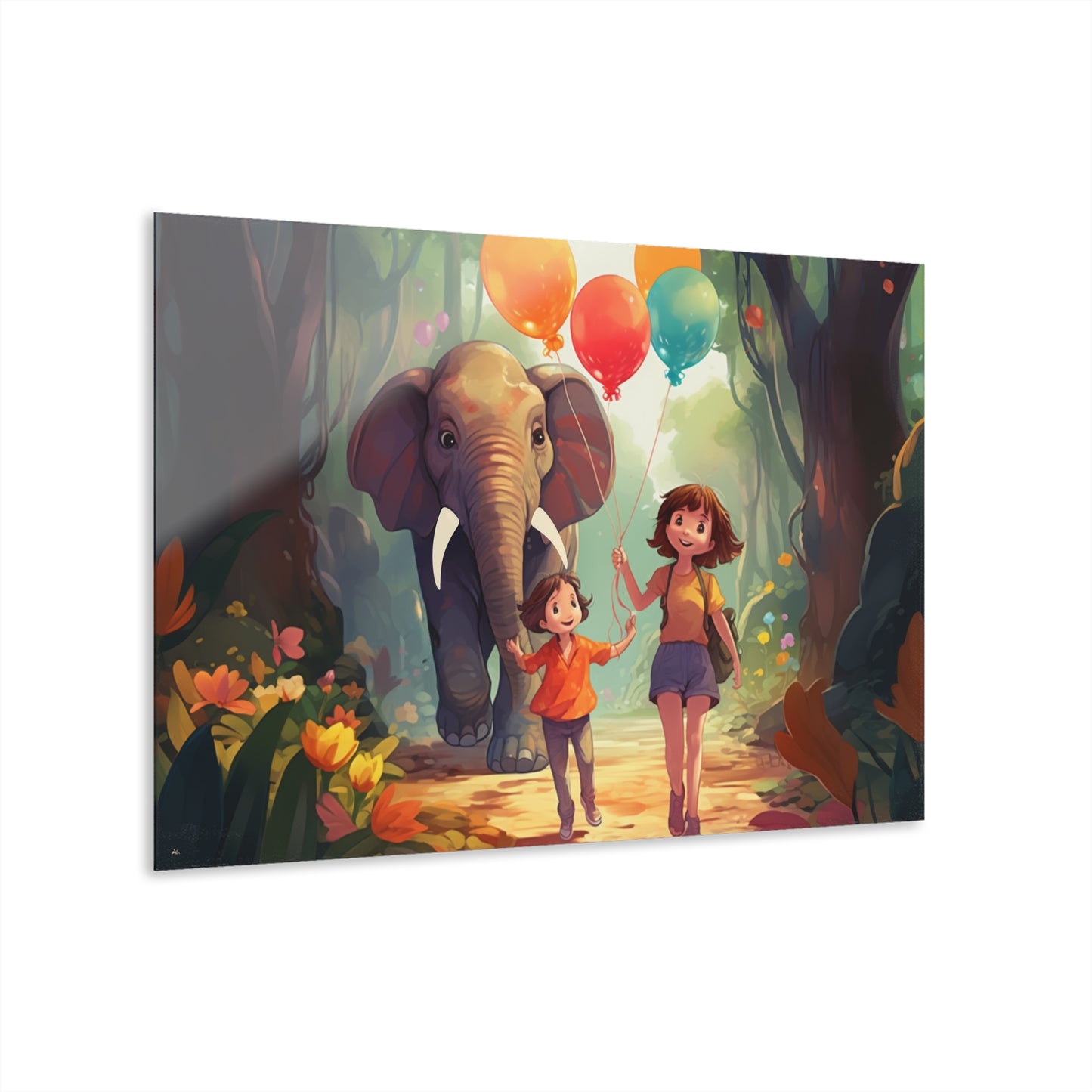 Safari Walk, Child's Room, Concept, Acrylic Wall Art